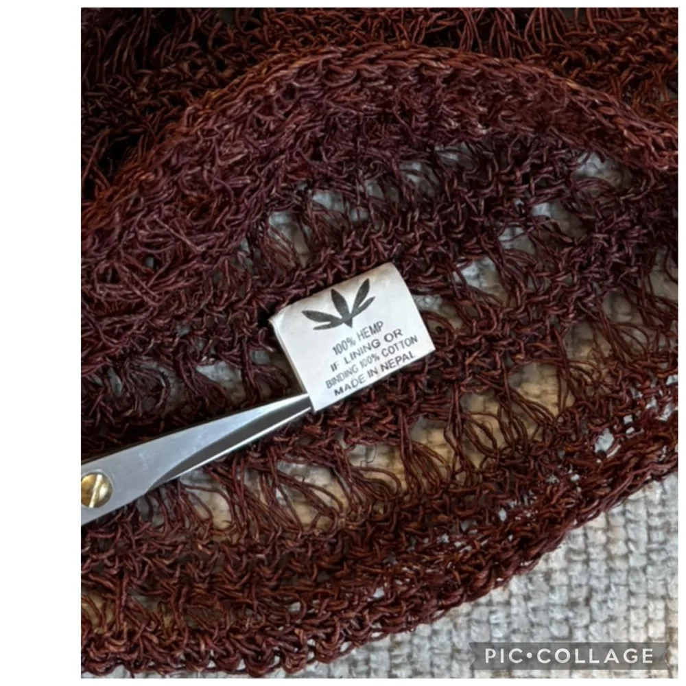 Handmade Crochet Beanie – 100% Hemp – Made in Nepal – Boho Festival Cap